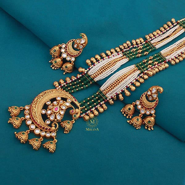 Kaari Antique Designer Long Necklace Set