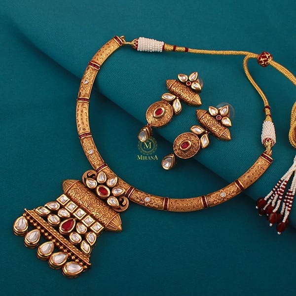 Kyra Antique Designer Necklace Set