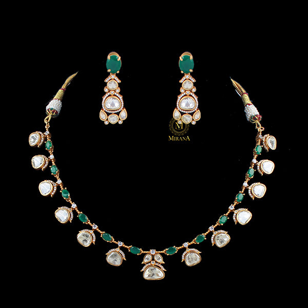 Deep Moissanite Designer Necklace Set