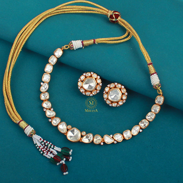 Dheesha Moissanite Designer Necklace Set