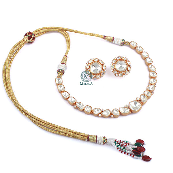 Dheesha Moissanite Designer Necklace Set