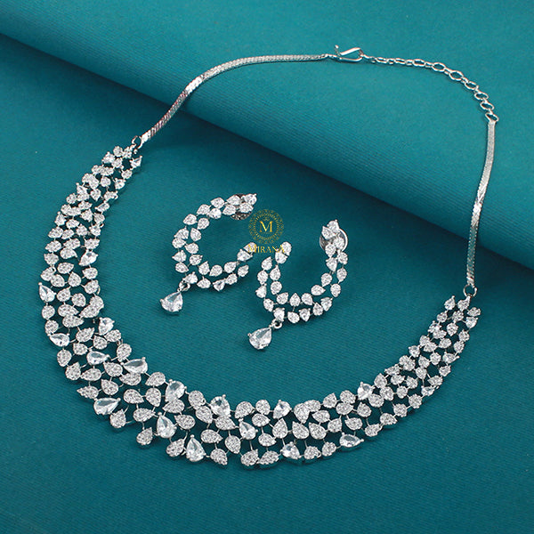Elara CZ Designer Necklace Set