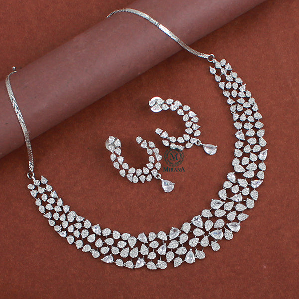 Elara CZ Designer Necklace Set