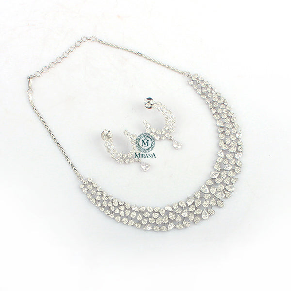 Elara CZ Designer Necklace Set