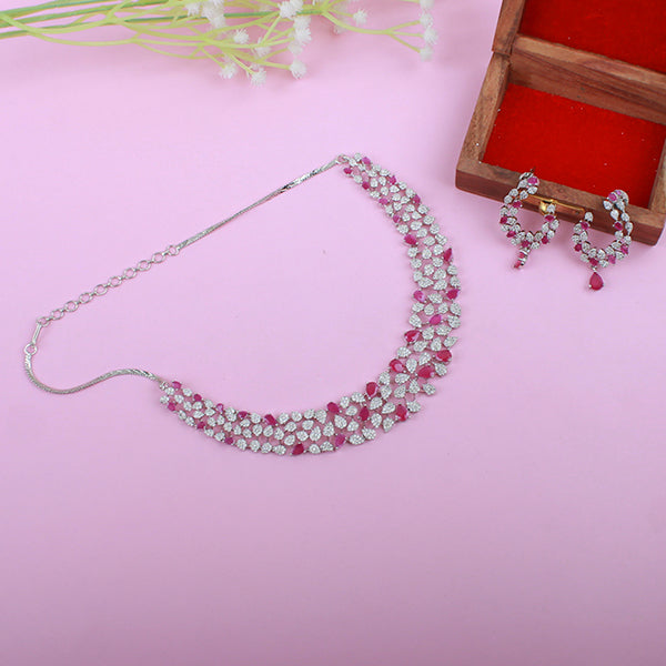 Elara CZ Designer Necklace Set