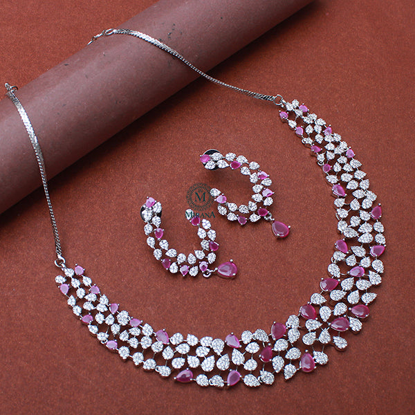Elara CZ Designer Necklace Set