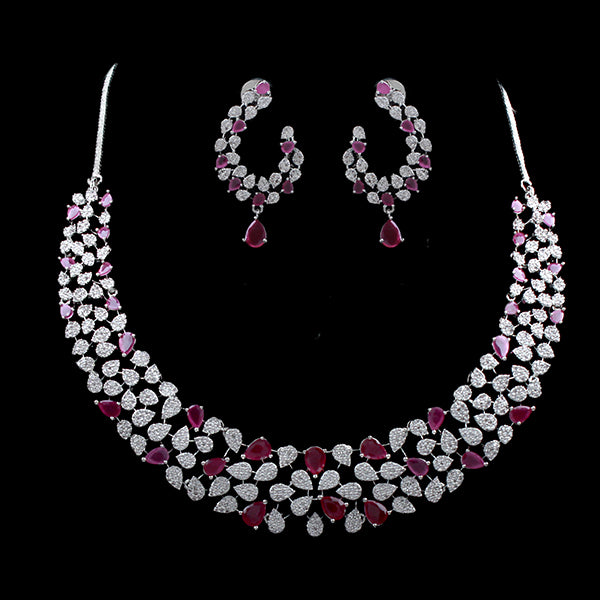 Elara CZ Designer Necklace Set