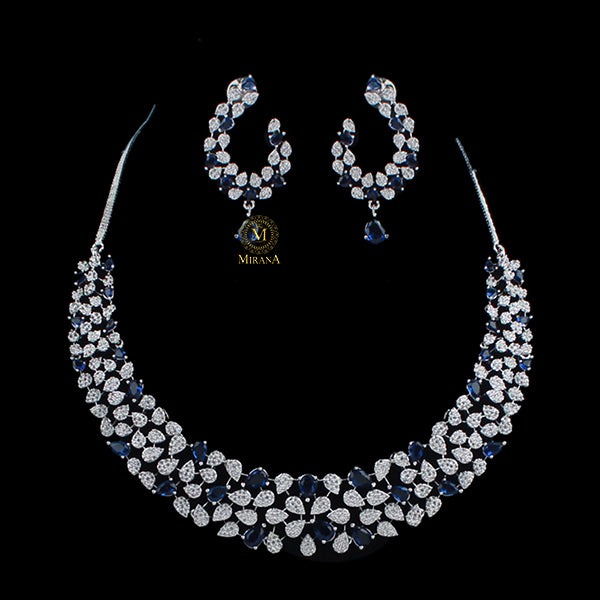 Elara CZ Designer Necklace Set