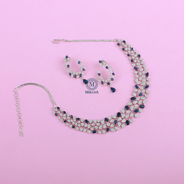 Elara CZ Designer Necklace Set
