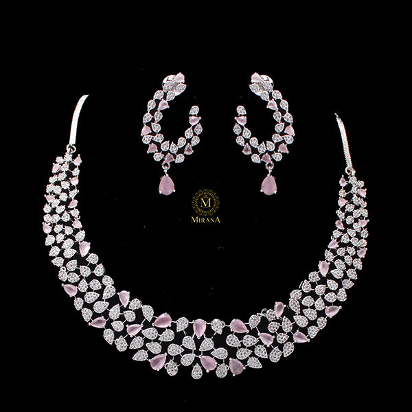 Elara CZ Designer Necklace Set