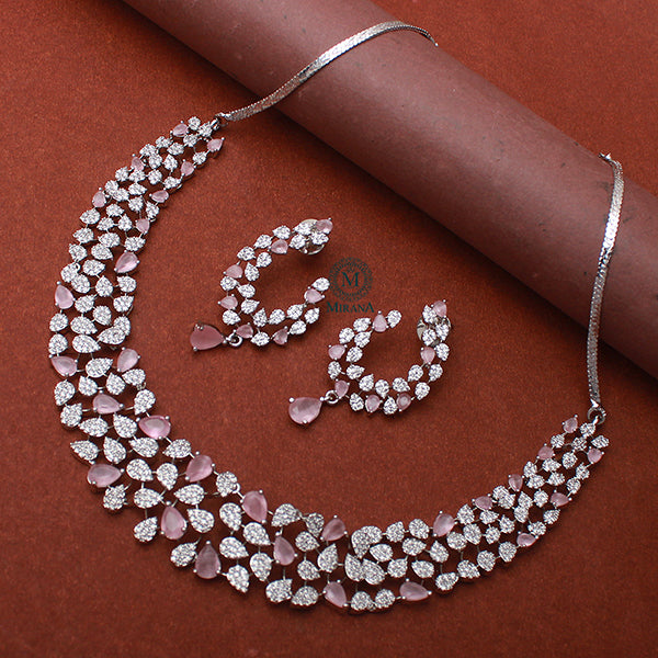 Elara CZ Designer Necklace Set