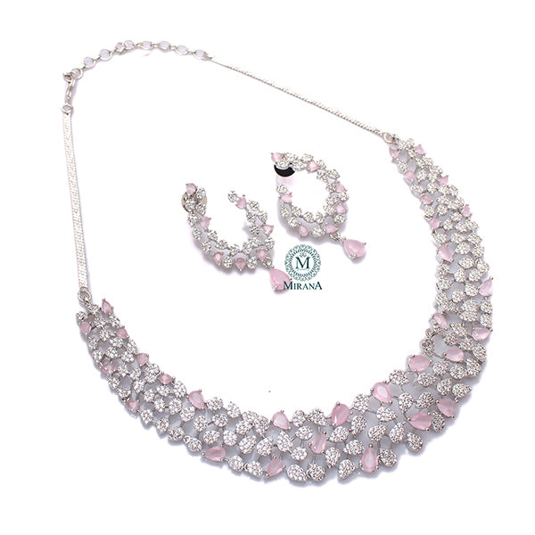 Elara CZ Designer Necklace Set