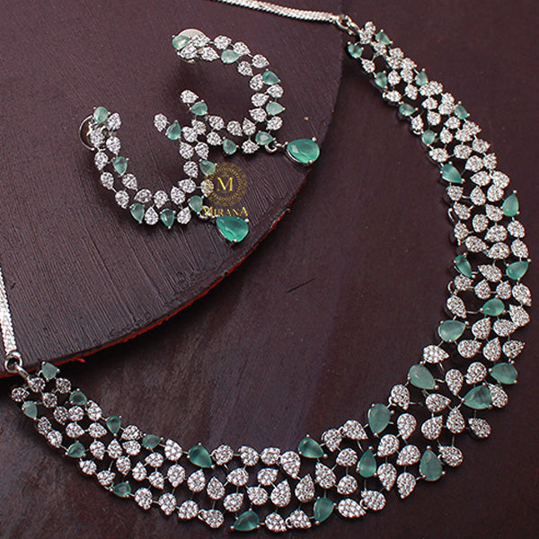 Elara CZ Designer Necklace Set