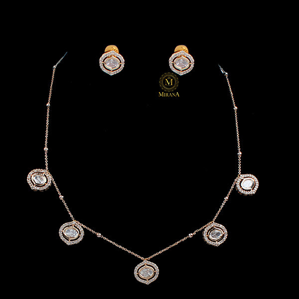 Gungun Polki Designer Necklace Set