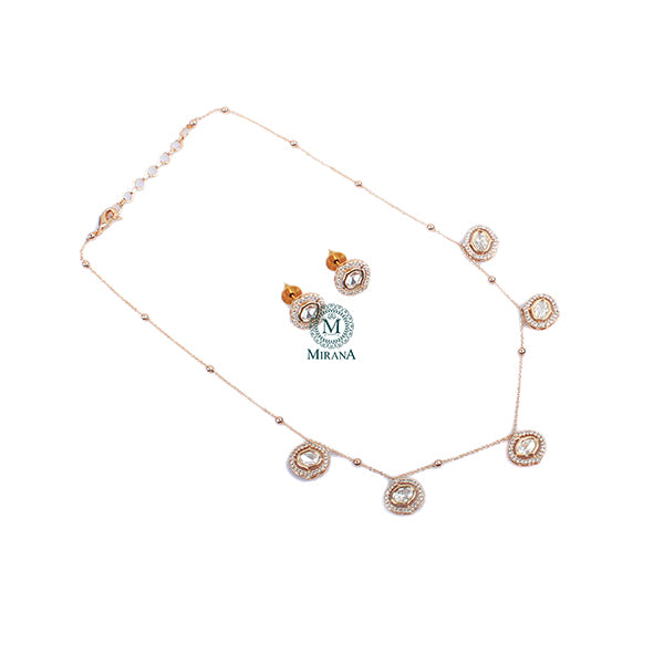 Gungun Polki Designer Necklace Set