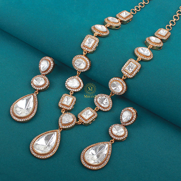 Kaira Moissanite Designer Necklace Set