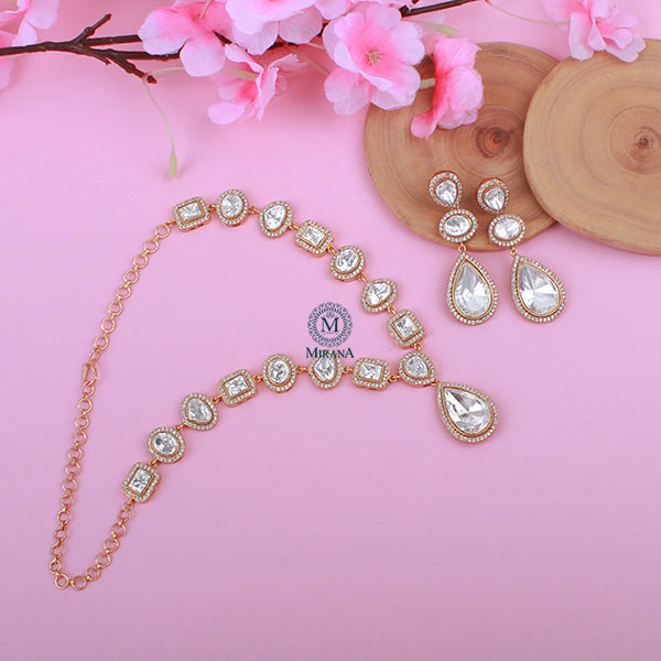 Kaira Moissanite Designer Necklace Set