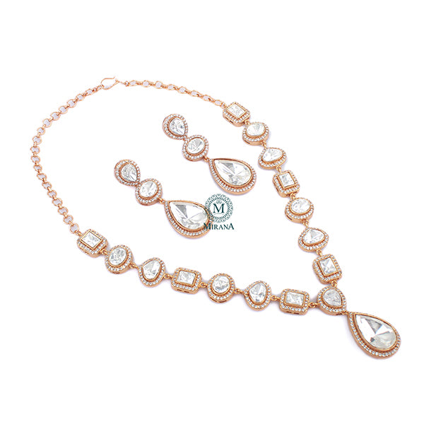 Kaira Moissanite Designer Necklace Set
