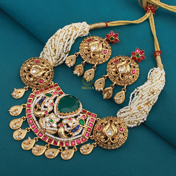 Grisha Antique Designer Necklace Set