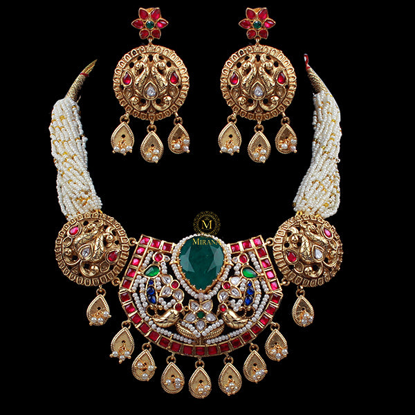 Grisha Antique Designer Necklace Set