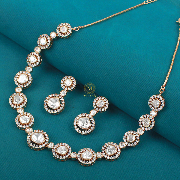 Gunjal Polki Designer Necklace Set