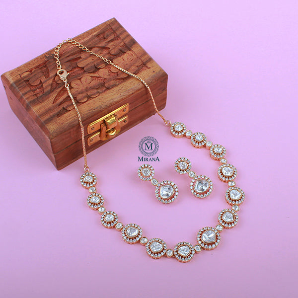 Gunjal Polki Designer Necklace Set