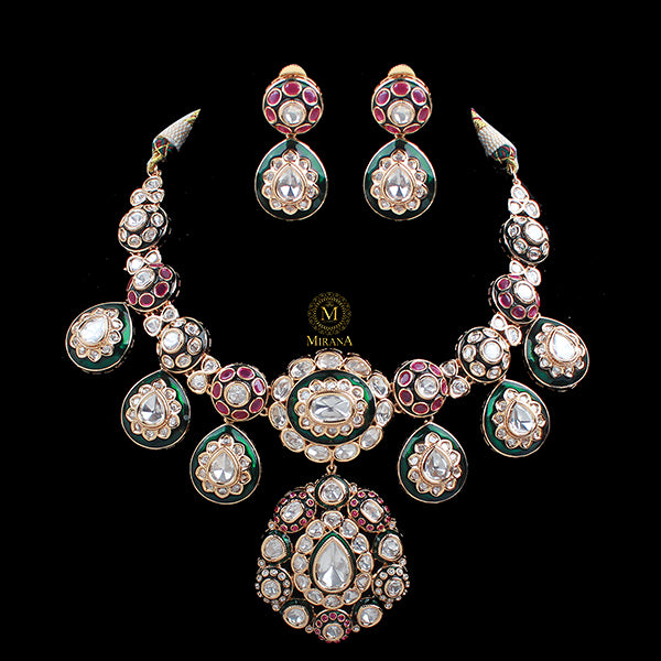 Vritika Polki Designer Necklace Set