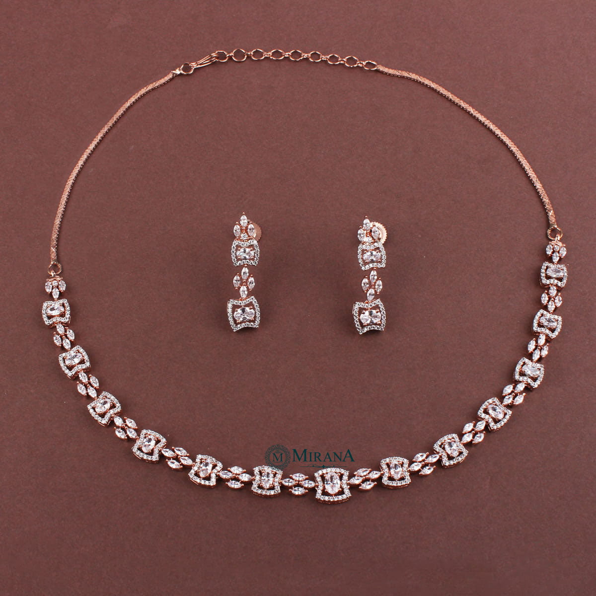 CZ Fusion Designer Necklace Set