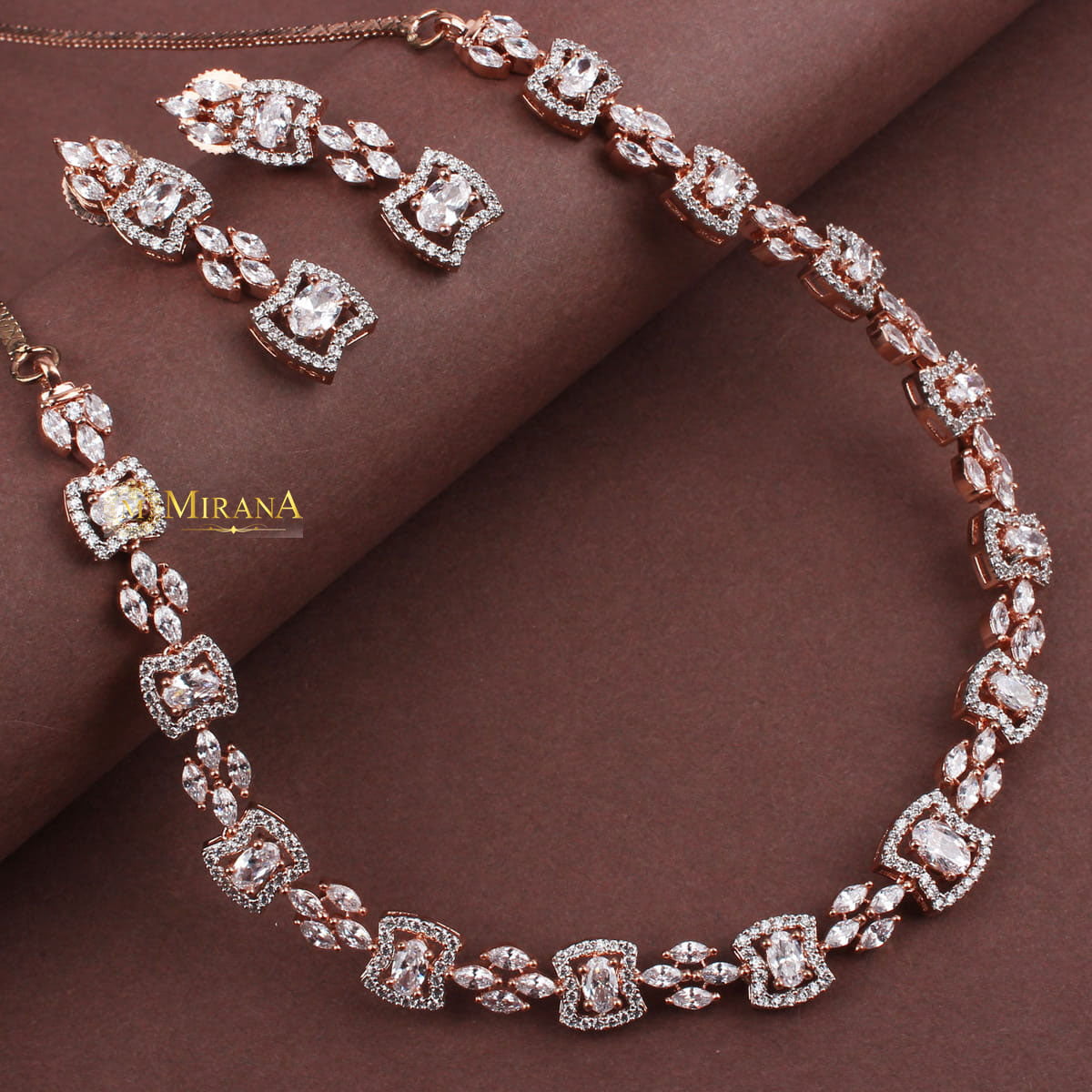 CZ Fusion Designer Necklace Set
