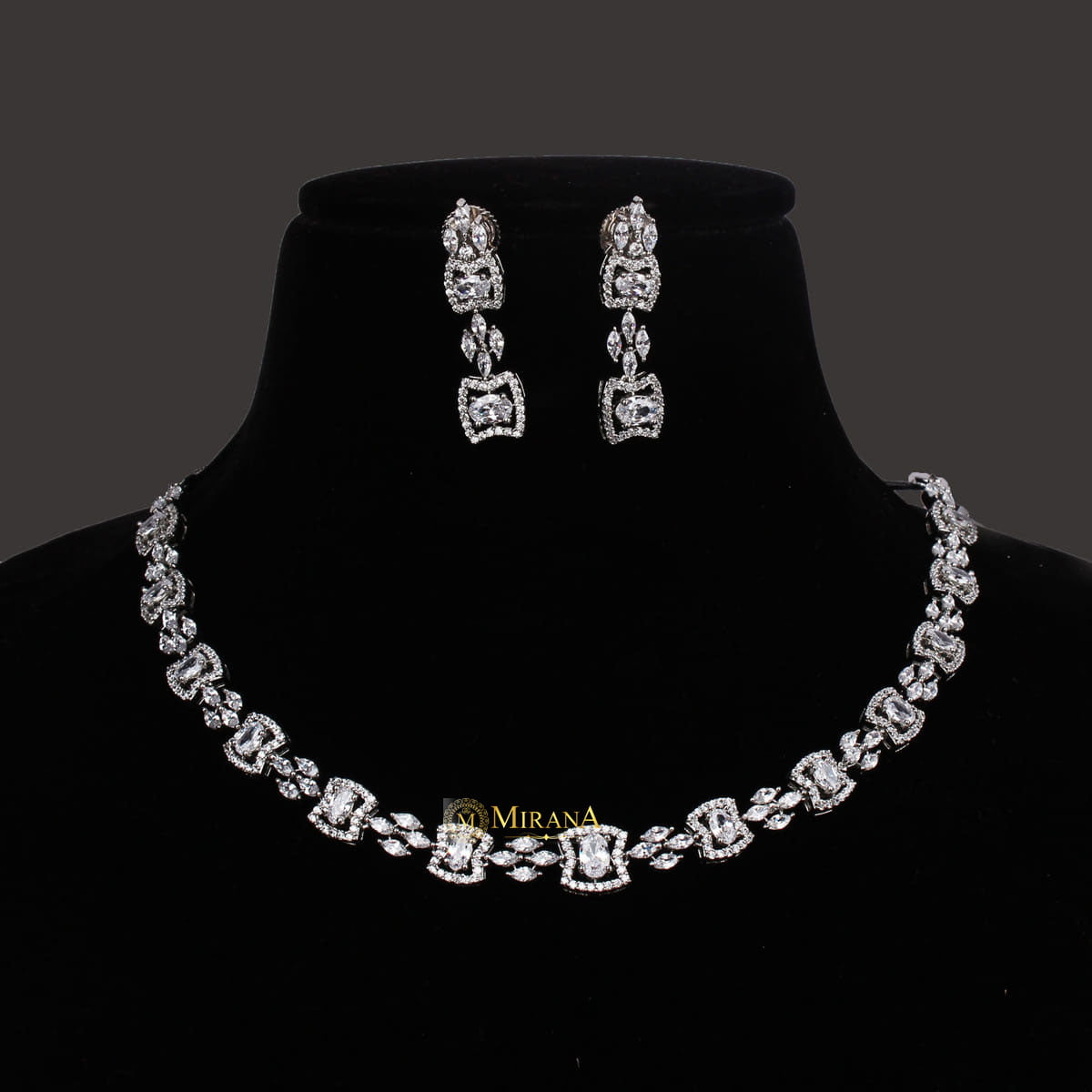 CZ Fusion Designer Necklace Set