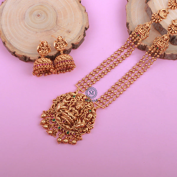 Mahalakshmi Antique Long Necklace Set