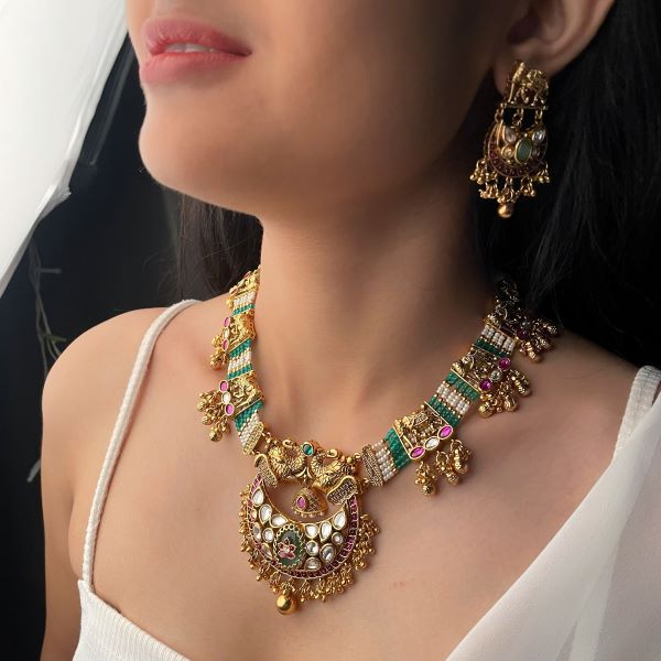 Gaja Antique Designer Necklace Set