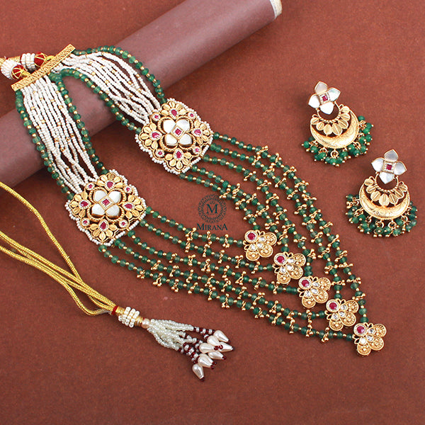 Chandini Antique Layered Necklace Set