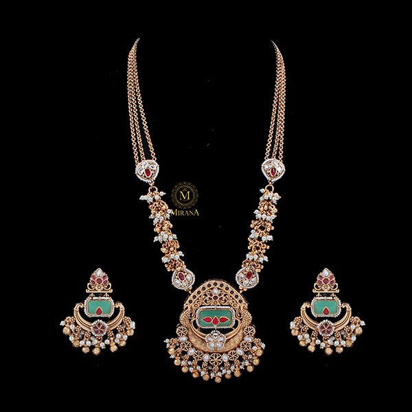 Vama Antique Designer Necklace Set