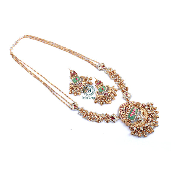 Vama Antique Designer Necklace Set
