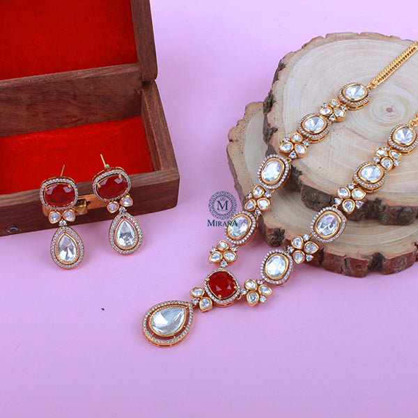 Avni Polki Designer Necklace Set