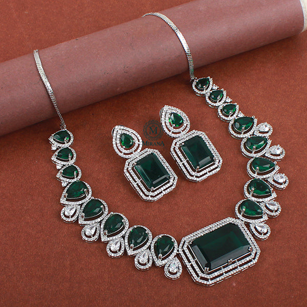 Katherine Emerald Green Designer Necklace Set