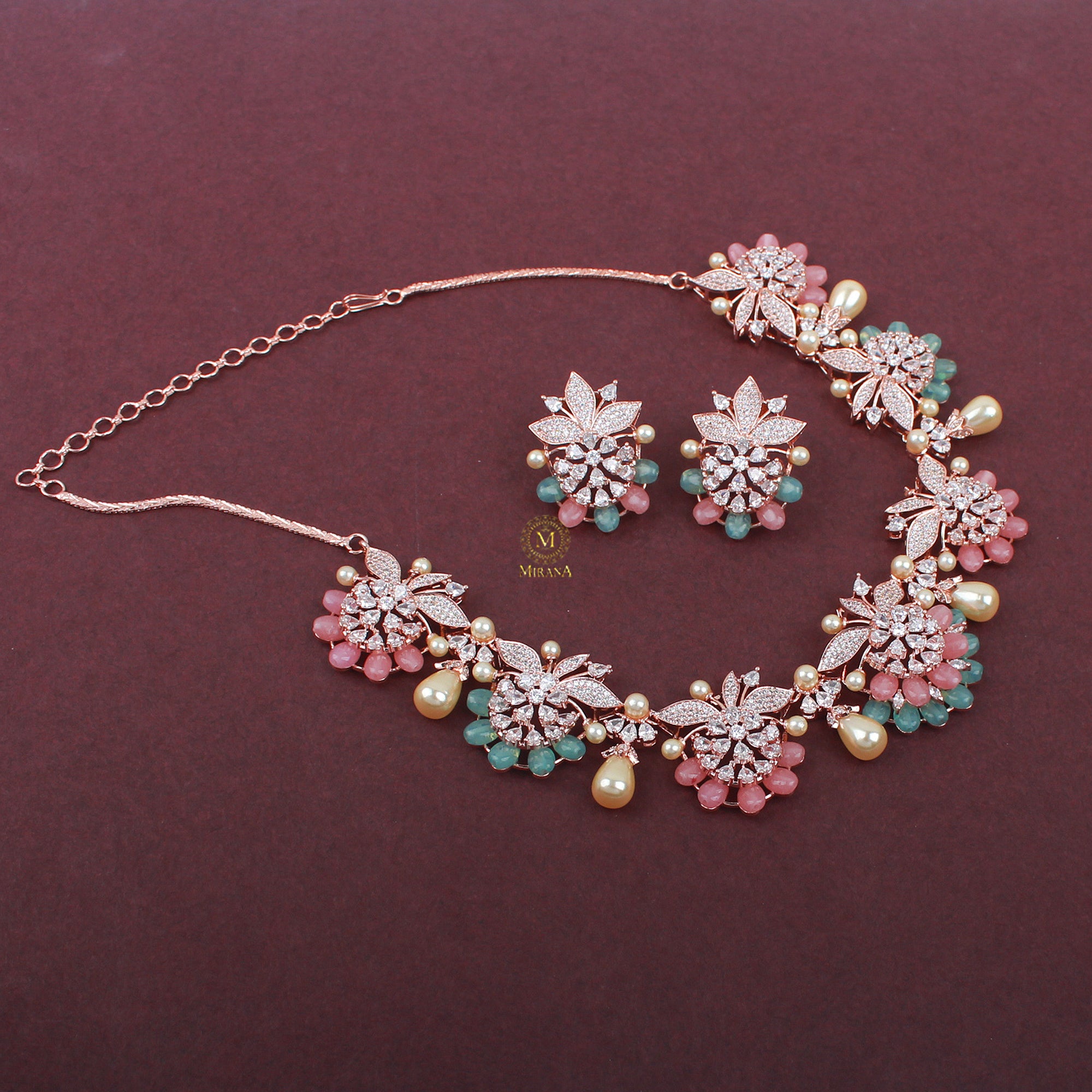 Flaura Fusion Designer Necklace Set