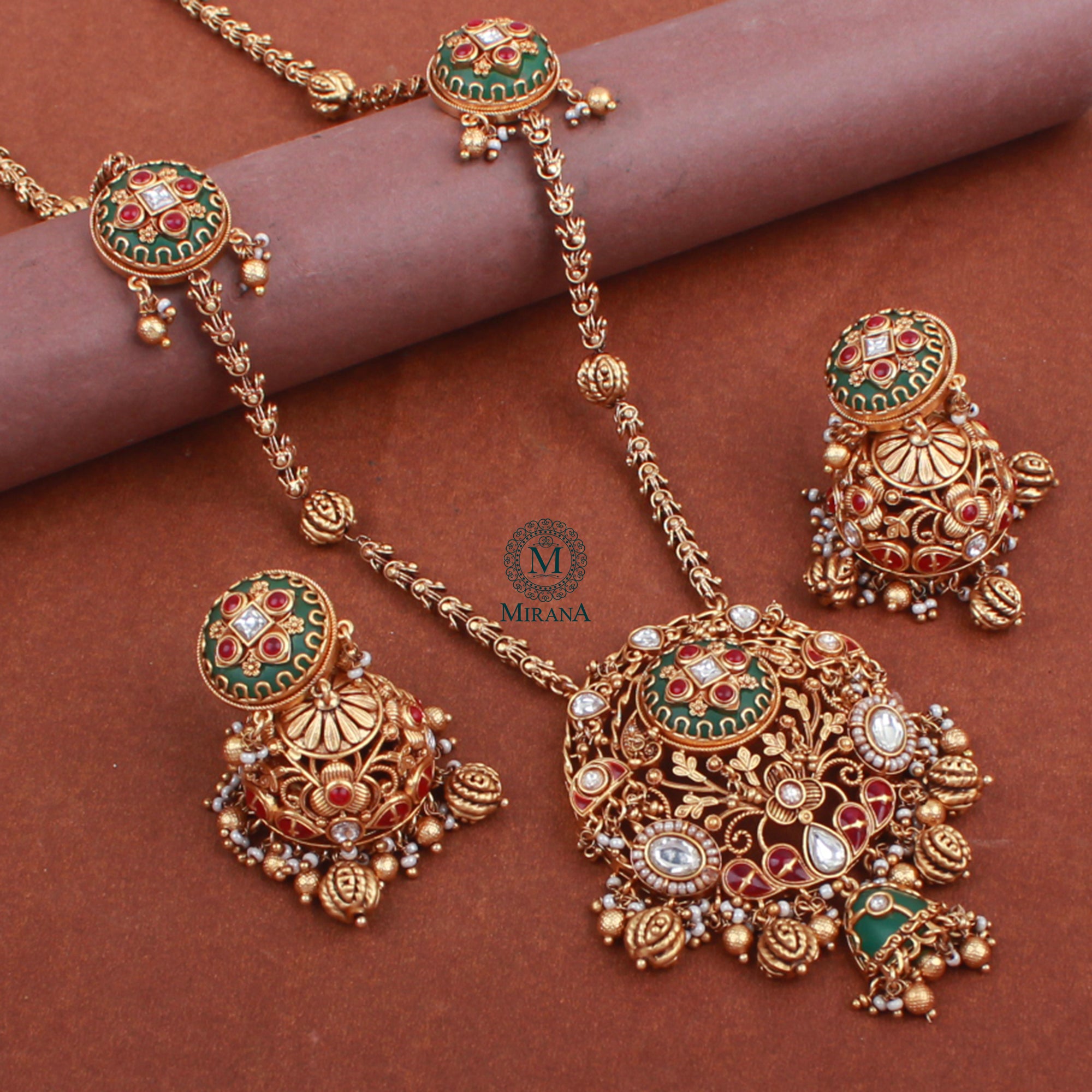 Shreya Antique Designer Long Necklace Set
