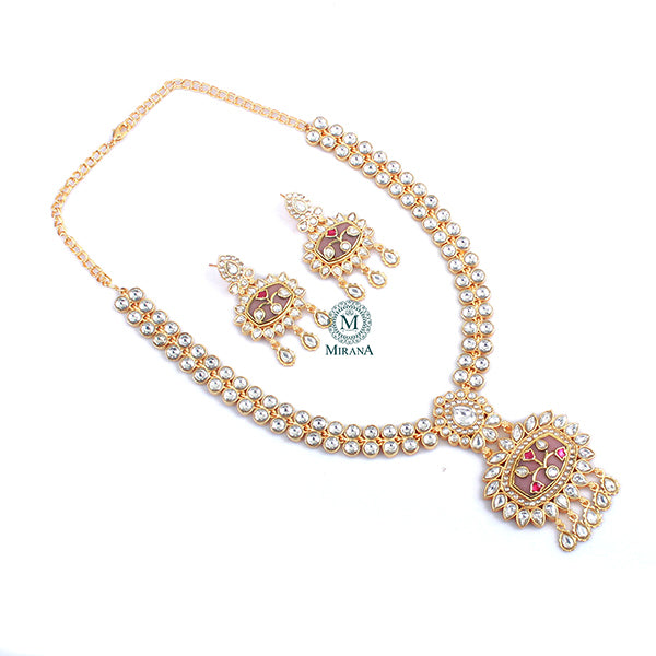 Ishika Polki Designer Necklace Set