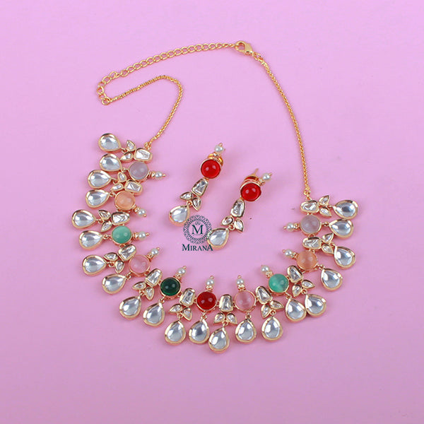 Kimani Polki Designer Necklace Set