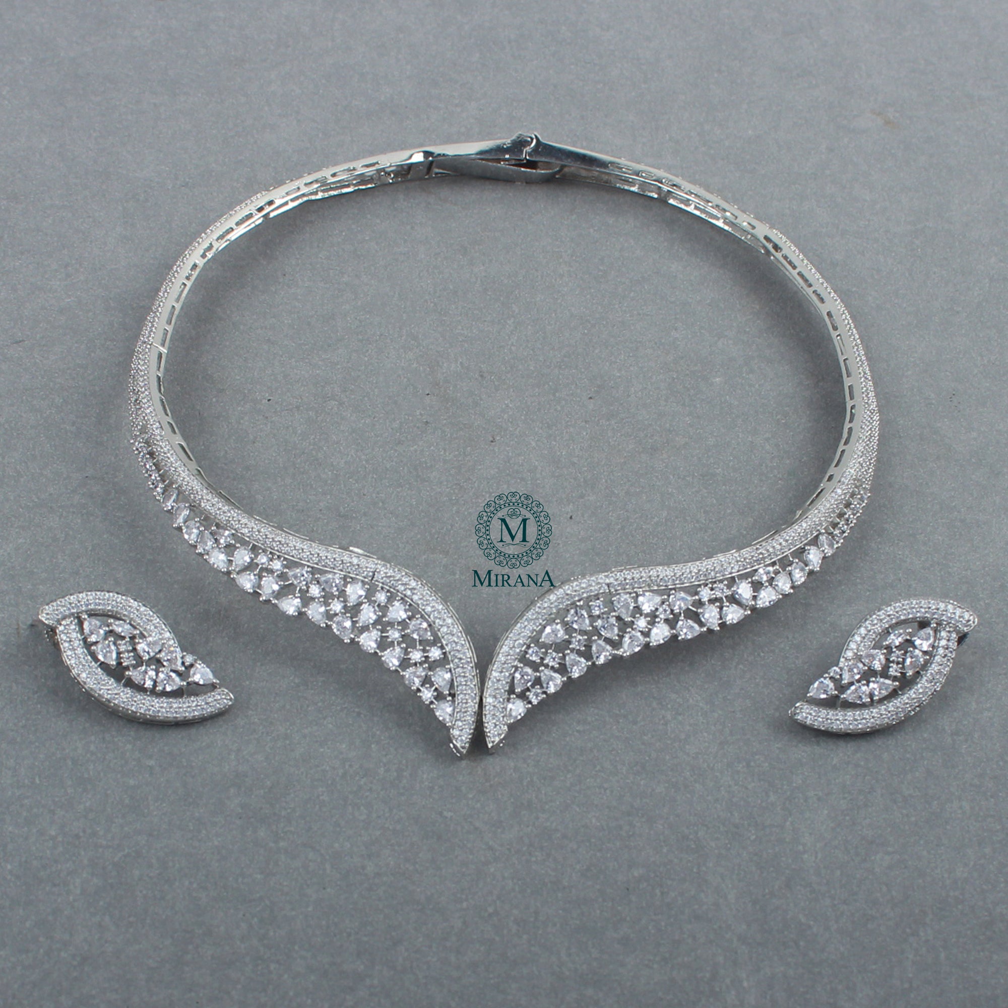 Naomi CZ Designer Necklace Set