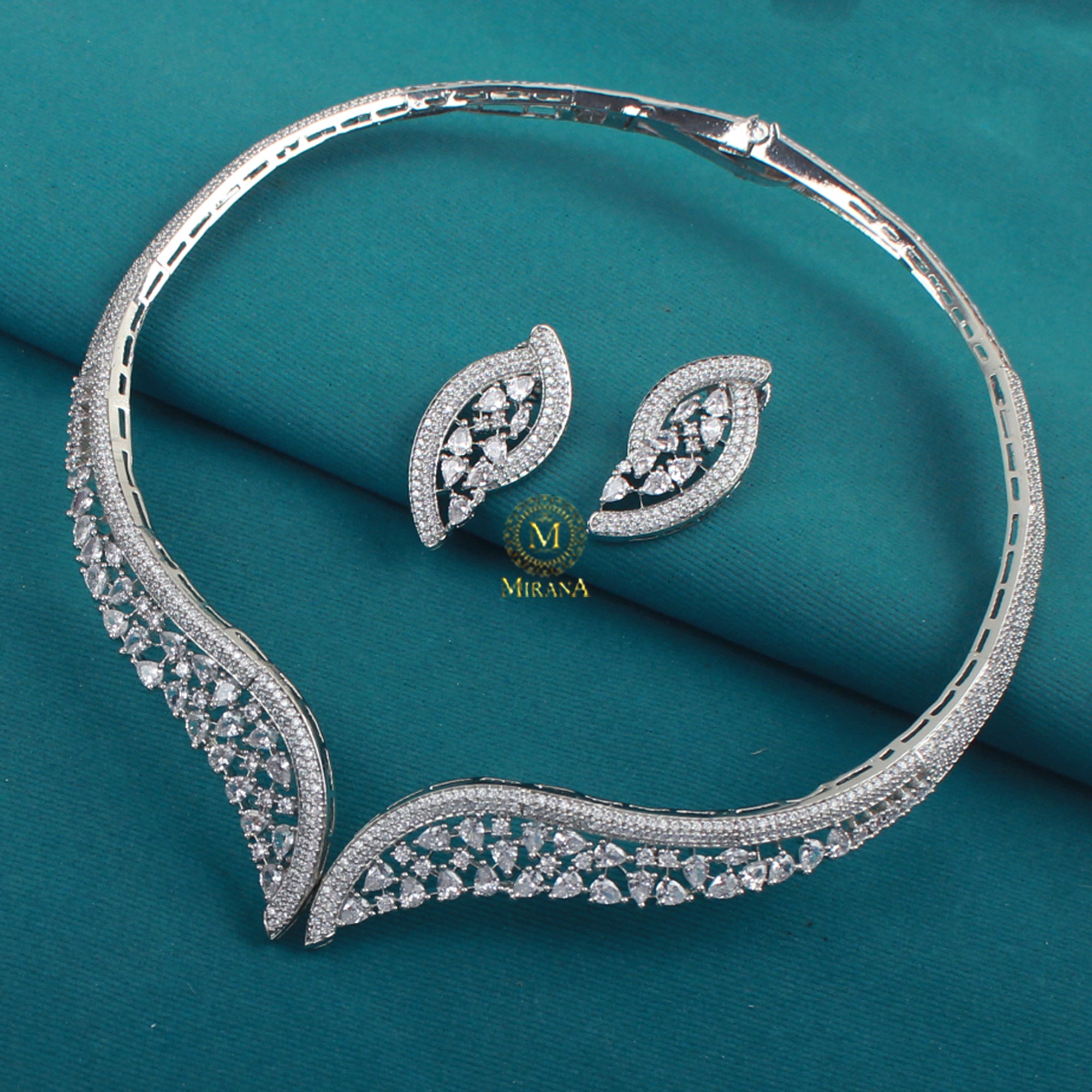 Naomi CZ Designer Necklace Set