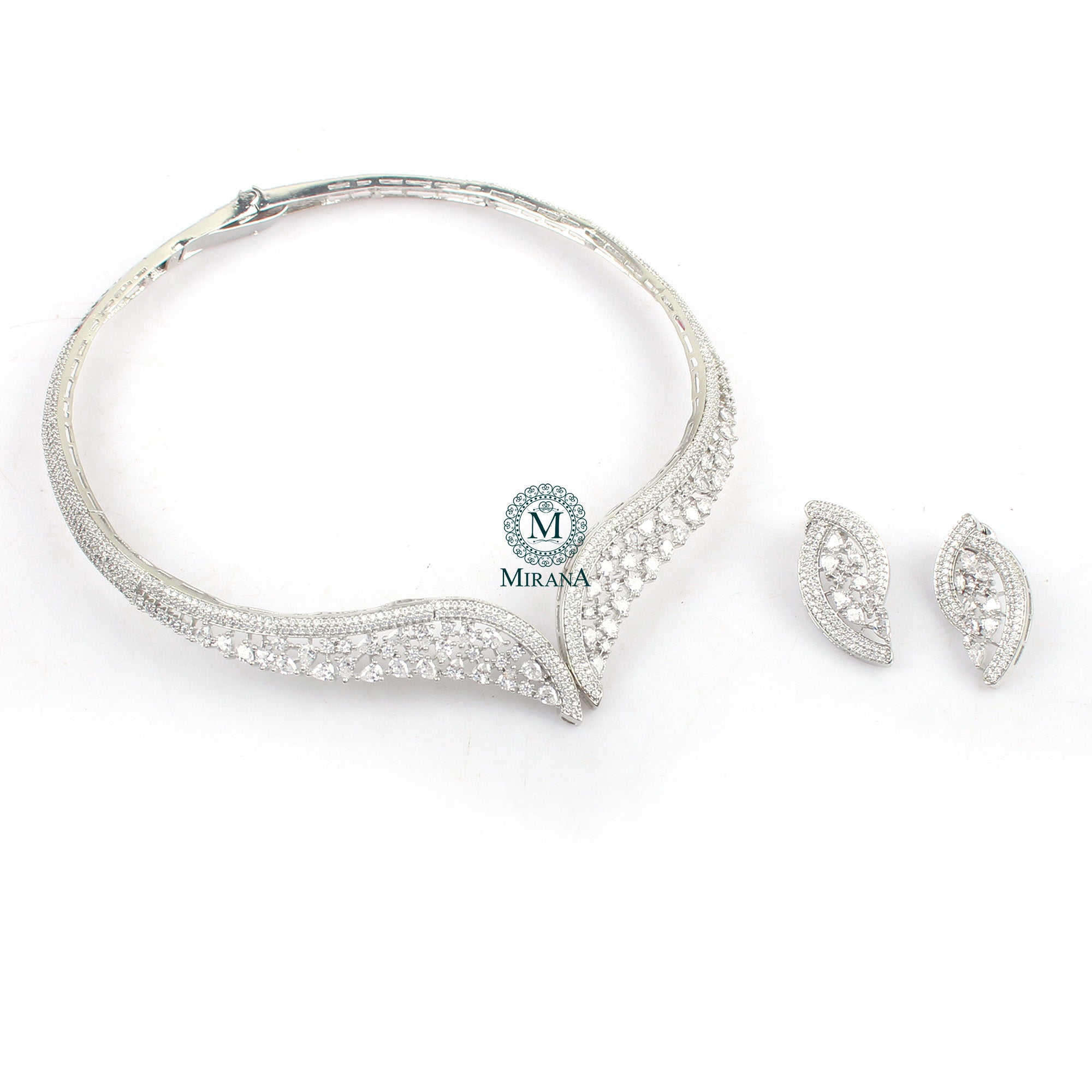 Naomi CZ Designer Necklace Set