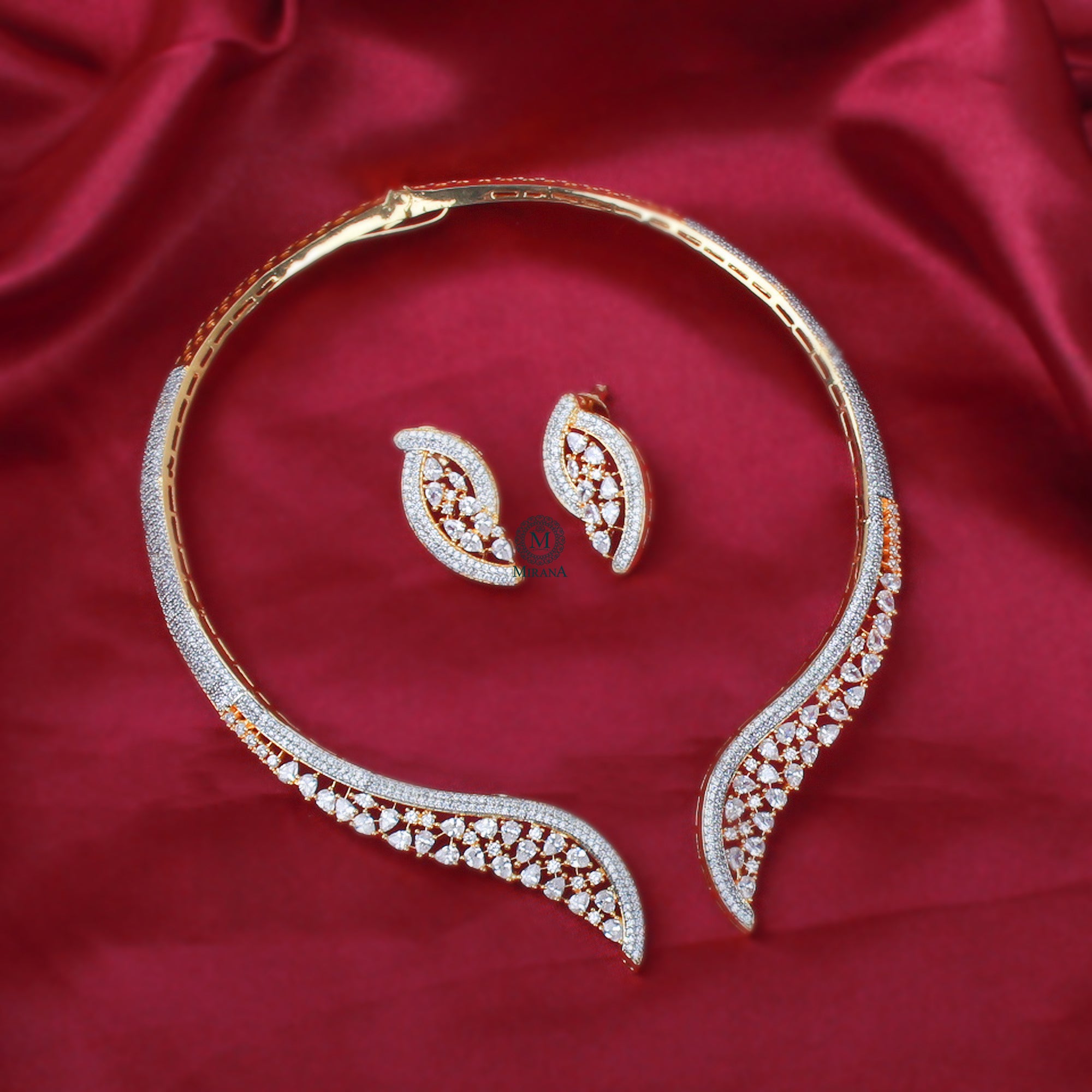 Naomi CZ Designer Necklace Set