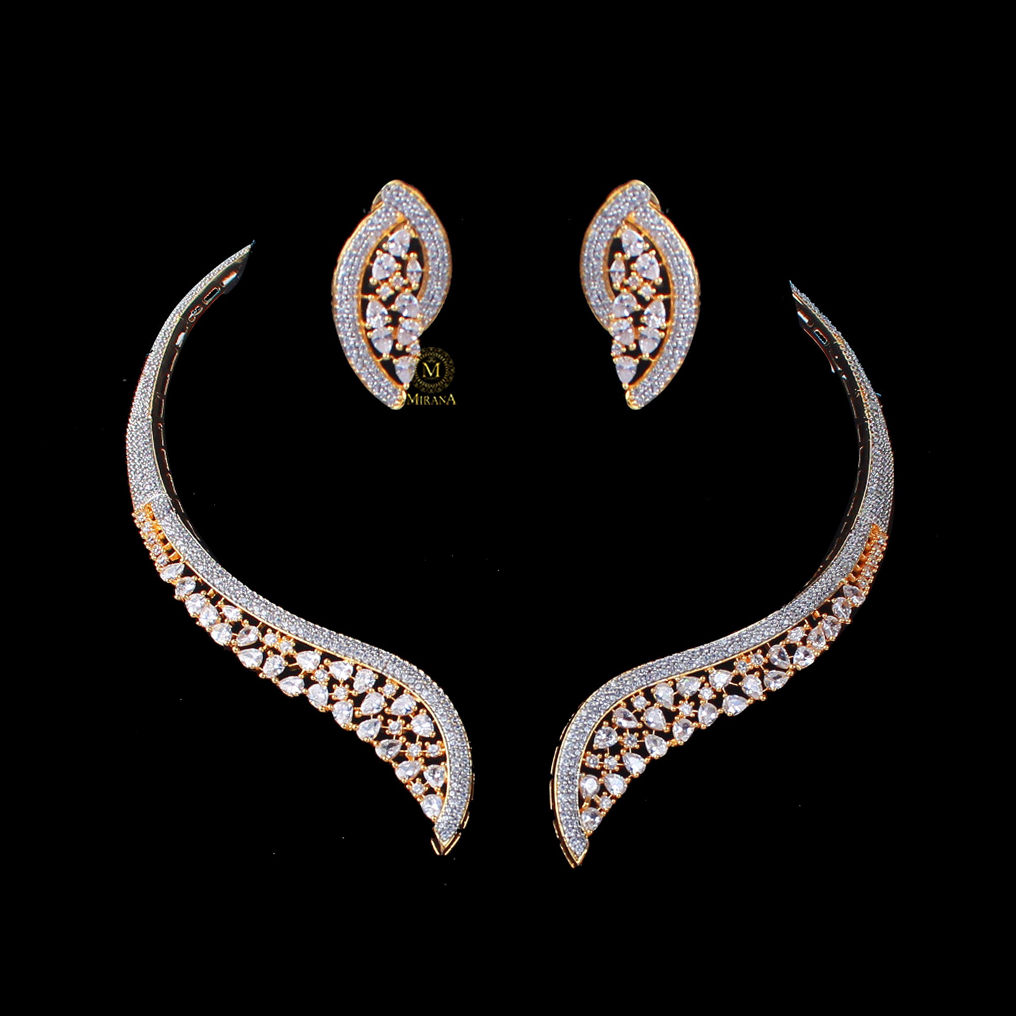 Naomi CZ Designer Necklace Set