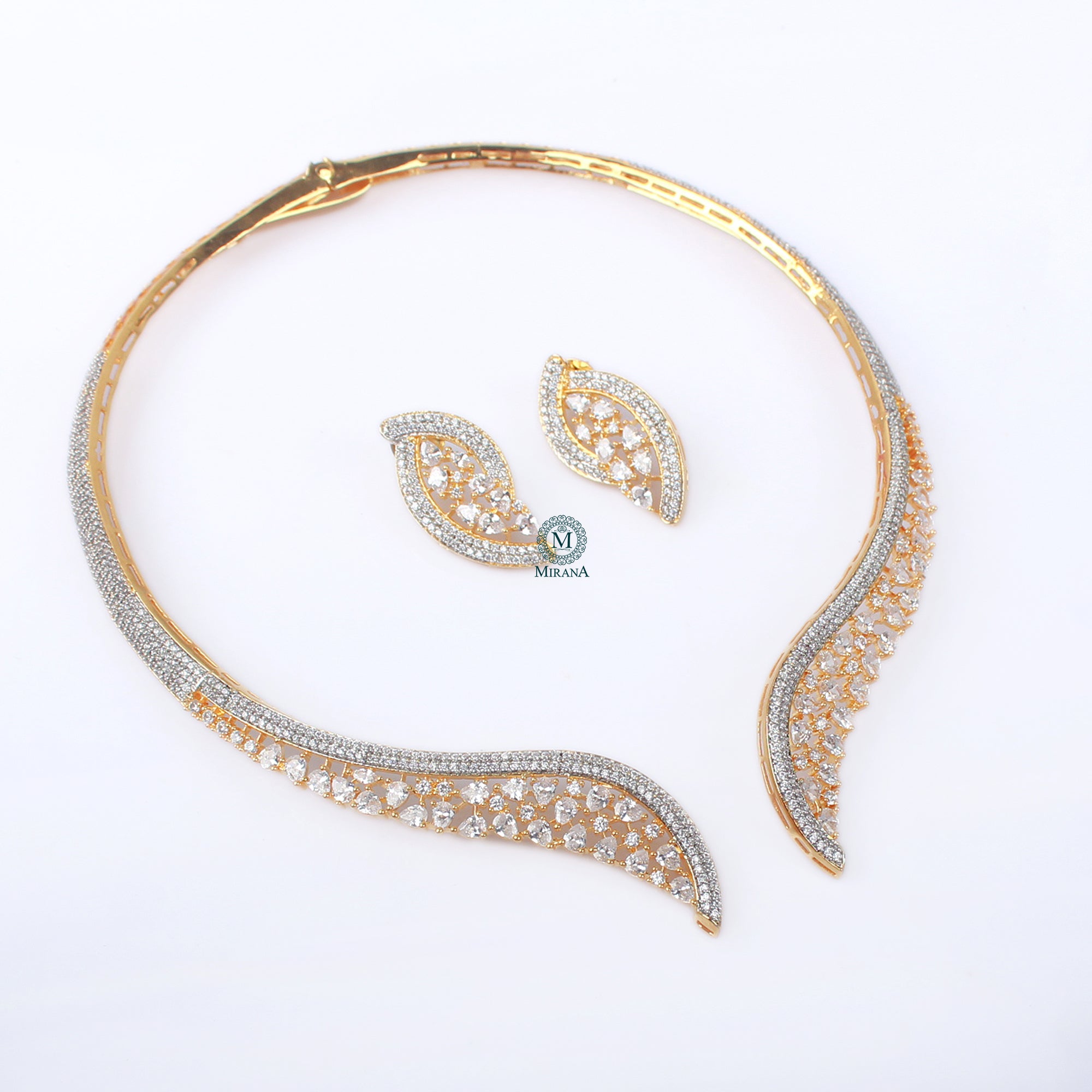 Naomi CZ Designer Necklace Set