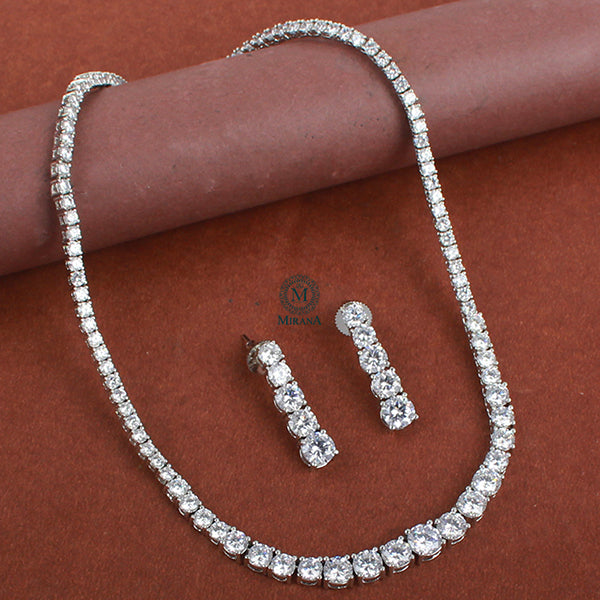 Ayla CZ Designer Necklace Set