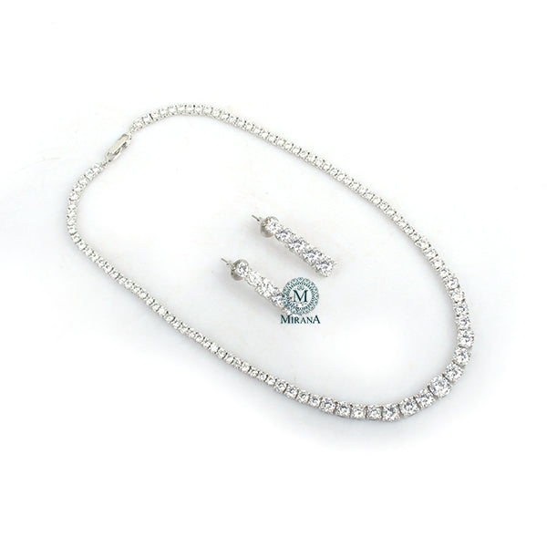 Ayla CZ Designer Necklace Set