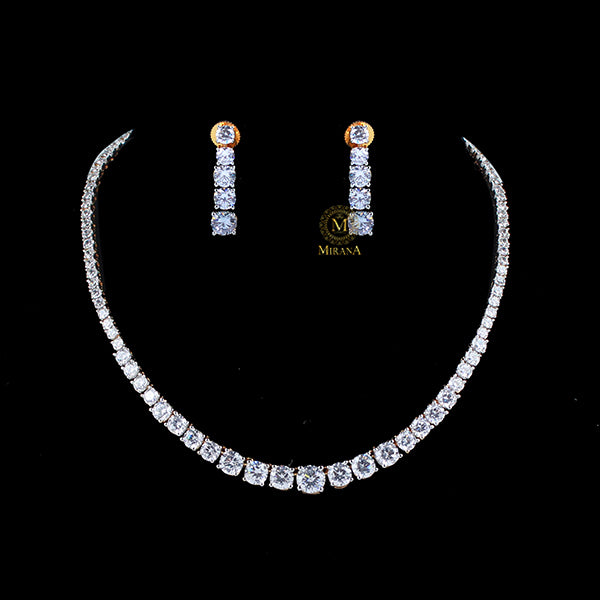 Ayla CZ Designer Necklace Set